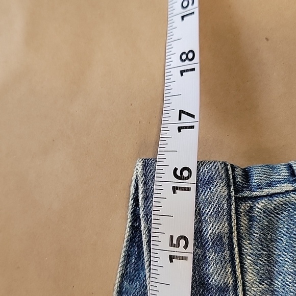 John Elliott Size 30 Distressed / Repaired / Splattered Denim Blue Jeans - Picture 3 of 13